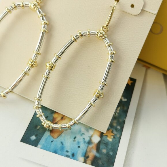 New Kendra Scott Essie Earrings Mixed Metal - Picture 3 of 3